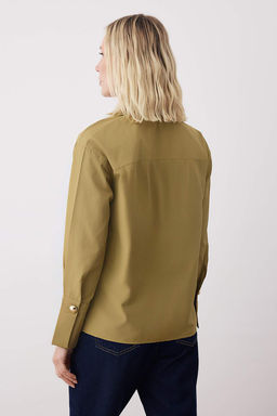 Haki Gold Toka Detayl? Gomlek TWOAW26GO00061 - Trendyolmilla фото 4