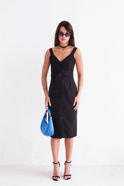 Сарафан классический чёрный - Martichelli фото 2