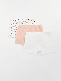 Beli Lastikli Bask?l? K?z Bebek Boxer 3l? - Waikiki фото 2