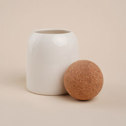 Банки для сыпучих SL Home Тренто, 450/700/900 мл, набор 3 шт., на деревянной подставке, фарфор, белые - Sima-land home фото 2