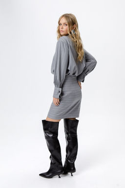 Платье Pirs 6281 серый  фото 3