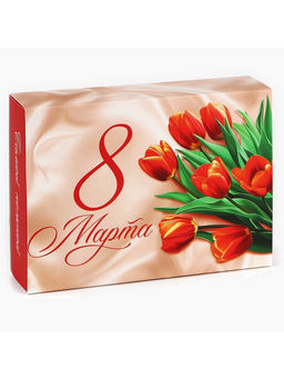 Цена за 5 шт. Коробка для сладостей 8 марта, 20?15?5 см