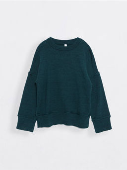CONTE Oversize-джемпер из пряжи с мериносовой шерстью LDK 113 emerald - Conte elegant фото 2