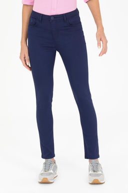 Kad_n Lacivert Toothpick Fit Pantolon