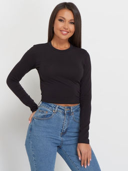 K10729 Лонгслив ЧЕРНЫЙ