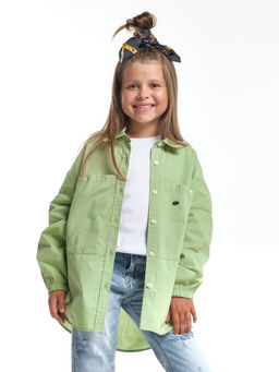 Рубашка one size для девочки UD 7997 фисташка - Mini maxi фото 16