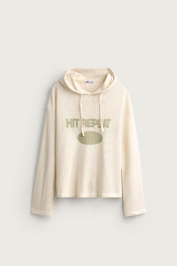 SUDADERA RELAXED FIT CAPUCHA / Crudo - Zara фото 8