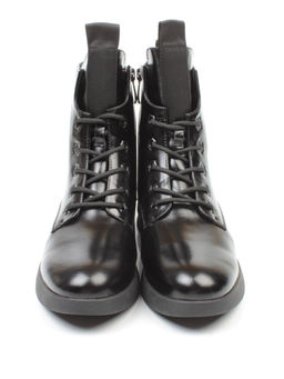 01-CH6315-21B100M BLACK Ботинки демисезонные женские (натуральная кожа, байка) - Фабричный китай фото 12