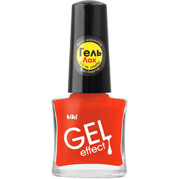 KIKI Д/НОГТЕЙ Лак д/ногтей GEL Effect без УФ-лампы 039 мат.ярко-оранжевый