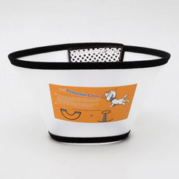 Ветеринарный воротник №3, обхват шеи 30-36 см, высота 13,5 см, чёрный - Пижон фото 6