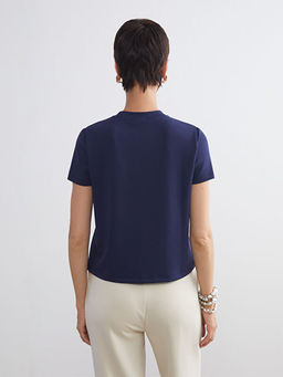 Bisiklet Yaka Kad?n Ti??rt