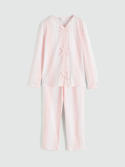 V Yaka K?z ?ocuk Pijama Tak?m