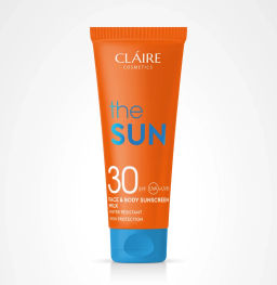 Claire cosmetics THE SUN Молочко для лица и тела солнцезащитное SUNSCREEN MILK SPF30, 200мл