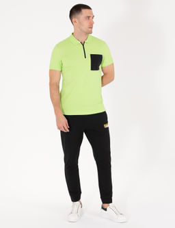 Ye_il Slim Fit Fermuarl_ Polo Yaka Ti__rt - Pierre cardin фото 9