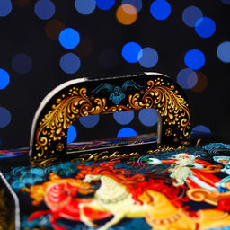 Цена за 5 шт. Подарочная новогодняя коробка «Зимние гулянья» , шкатулка для сладких подарков, 20×20×10 см