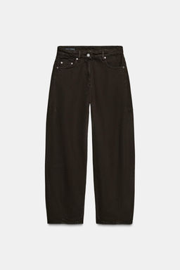 ZW COLLECTION BALLOON MID-WAIST JEANS - Zara фото 7