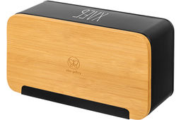 Хлебница Elan Gallery черная металл с бамбуковой крышкой 33×18×13 см  фото 17