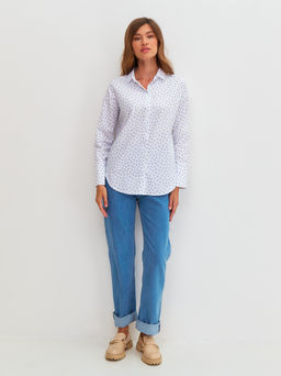Блузка женская дл. рук. KATHARINA KROSS KK-B-0004VBK-белый.принт  фото 8