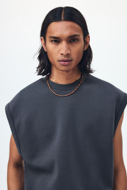 Camiseta sin mangas efecto neopreno Relaxed Fit - H&m фото 6