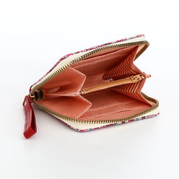 Кошелёк женский на молнии с ремешком, голубой