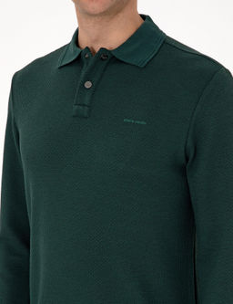 Koyu Ye_il Regular Fit Sweatshirt - Pierre cardin фото 7