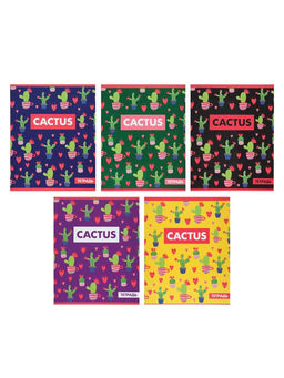 Набор тетрадей 36 листов в клетку, Calligrata «Кактус», 5 штук