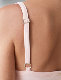 Топ с двуслойной зоной бра на бретелях из хлопка - Vilatte фото 3