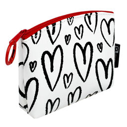 Кошелёк для банкнот и монет Феникс+, арт.72942/ 25 КРУПНЫЕ СЕРДЕЧКИ (11х7.5х3.5 см, искусственная ко