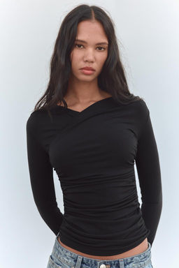 DRAPED TOP - Zara фото 11