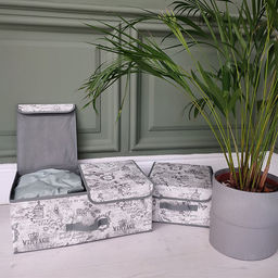 VAL VG-BOX-L2 Короб стеллажный 2-х секционный, 50*30*20 см, VINTAGE GREY, шт