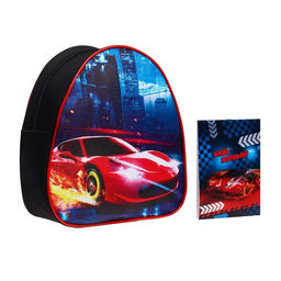 Рюкзак детский Тачка, 23*20,5 см, + блокнот А6 Calligrata - NAZAMOK KIDS фото 2