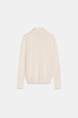 KNIT JUMPER WITH BUTTONS - Zara фото 6