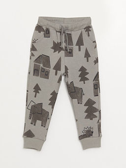 Beli Lastikli Bask?l? Erkek Bebek Jogger E?ofman Alt