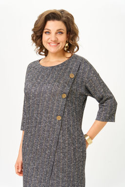 Платье Michel Chic 2190 серая елочка  фото 3