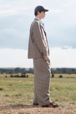 LIMITED EDITION CHECKED WOOL SUIT BLAZER - Zara фото 3