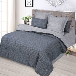 Постельное белье Ариго (сатин Престиж) Евро/Пододеяльник (молния): 1 шт. - 220*200; Простыня: 1 шт. - 220*240; Наволочка (клапан, ушки): 2 шт. - 70*70; Наволочка (клапан): 2 шт. - 50*70 Престиж - Артпостель фото 2