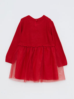 Bisiklet Yaka Uzun Kollu K?z Bebek Elbise - Waikiki фото 2