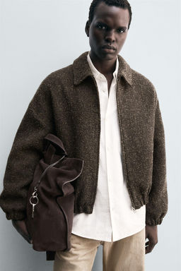 BOUCL_ TEXTURED JACKET - Zara фото 6