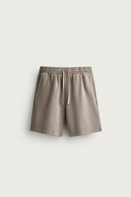 BERMUDA JOGGER B?SICA LAVADA / Gris - Zara фото 14