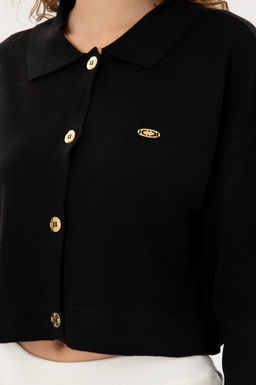 Женский черный трикотажный кардиган Неожиданная скидка в корзине - U.s. polo assn фото 7