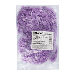 Кнопка Micron POM-12 FL/500 Кнопки пластиковые пластик d 12 мм 500 шт. № 013 фиолетовый
