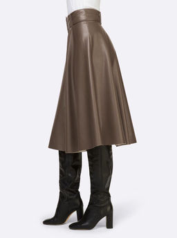 Юбка из иск. кожи, цвета шоколада - Ashley brooke фото 5