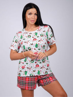 Пижама/домашний костюм ДК-308-красный - Ihomelux фото 7