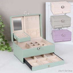 Шкатулка для украшений 22х17,5х11см / F224 /уп 24/