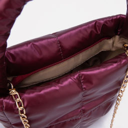 Сумка-тоут на молнии, цвет бордовый - Simaland фото 3