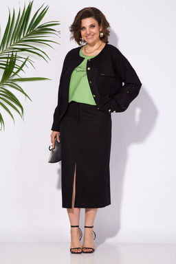 Костюм Liliana 1312К черный+серо-зеленый  фото 9