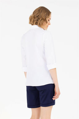 U. S. Polo Assn Женская белая базовая рубашка с длинным рукавом - U.s. polo assn фото 12