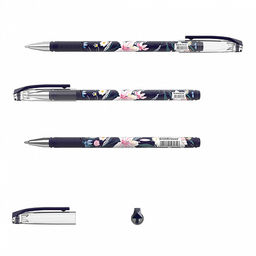 Цена за 24 шт. Ручка шариковая ErichKrause ColorTouch Stick Lily 0.7, цвет чернил синий (в тубусе по 24 шт.)  фото 2
