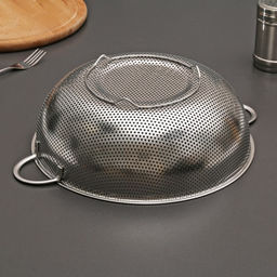 Дуршлаг «Марко», d=28 см, две ручки, нержавеющая сталь, хромированный