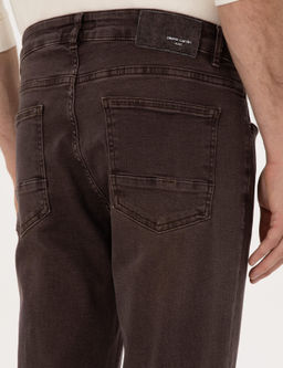 Kahverengi Slim Fit Jean Pantolon